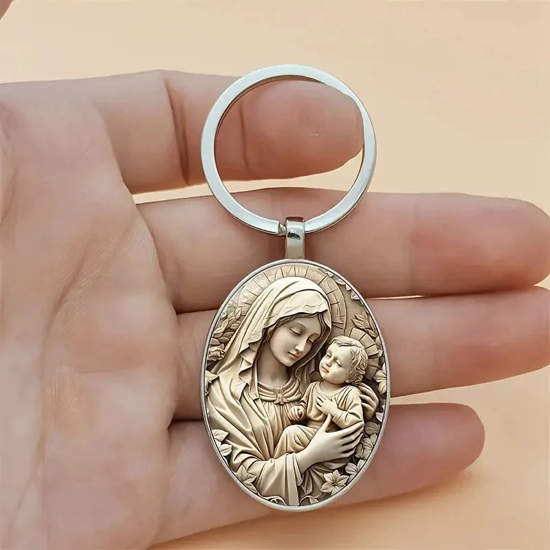 Holy Family Keychain