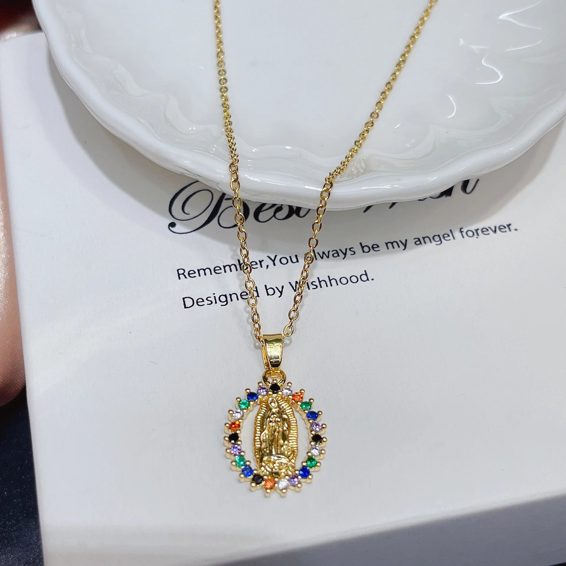 Our Lady of Grace Pendant Necklace