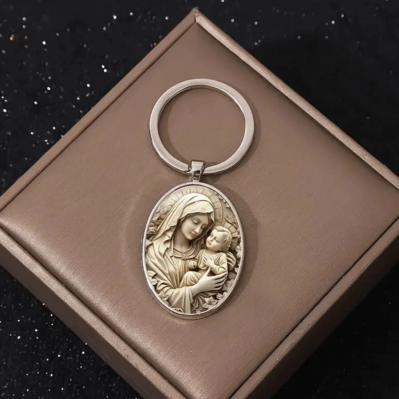 Holy Family Keychain