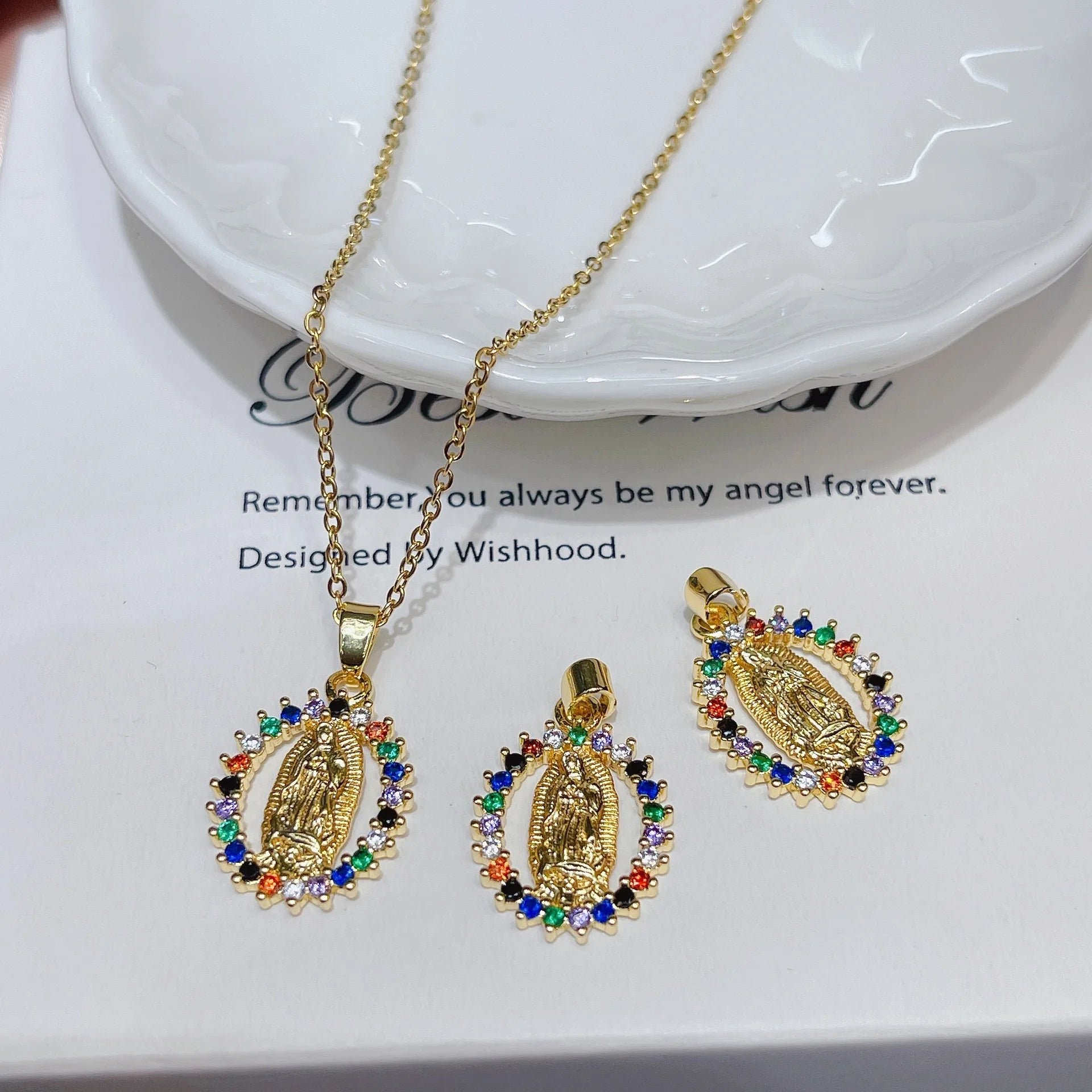Our Lady of Grace Pendant Necklace