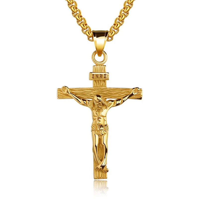 Sacred Crucifix Pendant Necklace Jesus