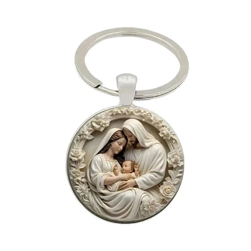 Holy Family Keychain
