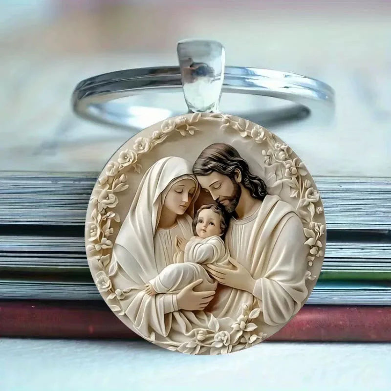 Holy Family Keychain